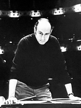 Black & white photograph of Henry Mancini